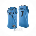 Camiseta Los Angeles Clippers Amir Coffey NO 7 Ciudad 2024-25 Azul